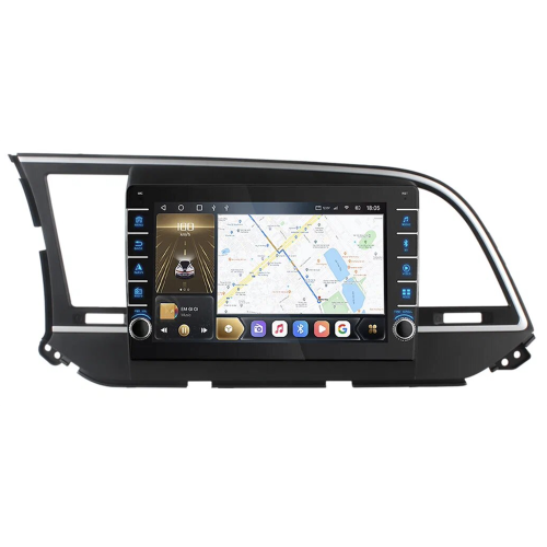 Штатная магнитола CarMedia OL-9708-F (с кнопками) для Hyundai Elantra VI (AD) 2016-2019 на Android 10.0