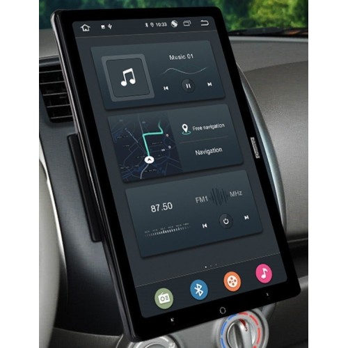 Универсальная магнитола 1 DIN CarMedia OL-1032-P6 поворотный экран 13.3