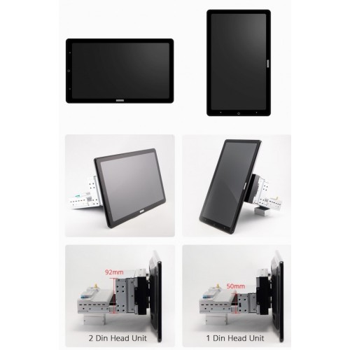 Универсальная магнитола 1 DIN CarMedia OL-1032-P6 поворотный экран 13.3