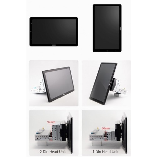 Универсальная магнитола 2 DIN CarMedia OL-1033-P6 поворотный экран 13.3
