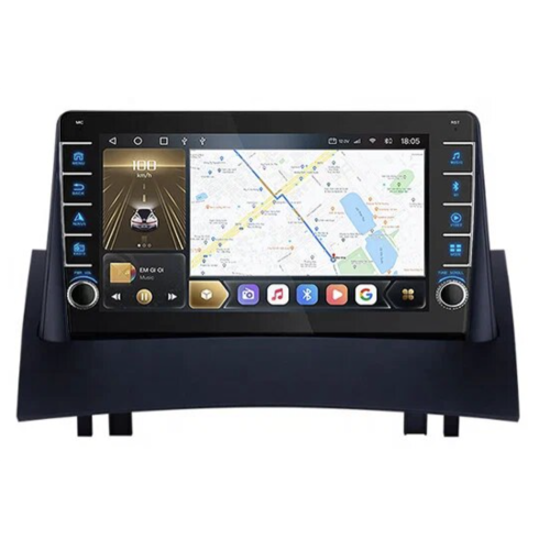 Штатная магнитола CarMedia OL-9996-F (с кнопками) для Renault Megane II 2002-2009 на Android 10.0
