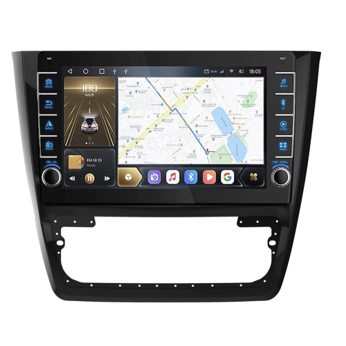 Штатная магнитола CarMedia OL-1919-N (с кнопками) для Skoda Yeti I 2009-2018 на Android 10.0