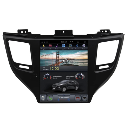 Магнитола Тесла CarMedia ZF-1075-DSP Tesla-Style для Hyundai Tucson III 2015-2018 на Android 9.0