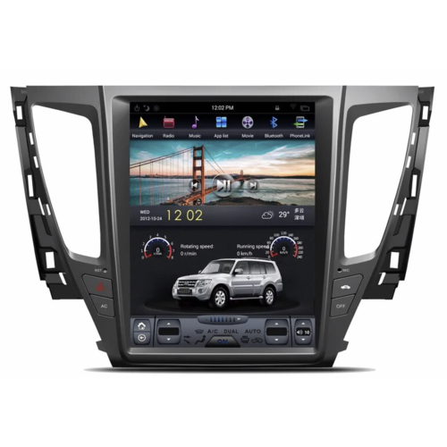 Магнитола Тесла CarMedia ZF-1236-DSP Tesla-Style для Mitsubishi Pajero Sport III 2015-2021 на Android 9.0