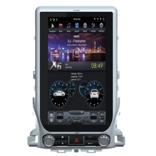 Магнитола Тесла CarMedia ZF-1807L-DSP Tesla-Style для Toyota Land Cruiser 200 10.2015+ на Android 9.0