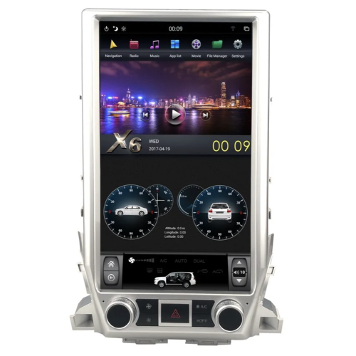 Магнитола Тесла CarMedia ZF-1829L-DSP Tesla-Style для Toyota Land Cruiser 200 10.2015+ на Android 9.0