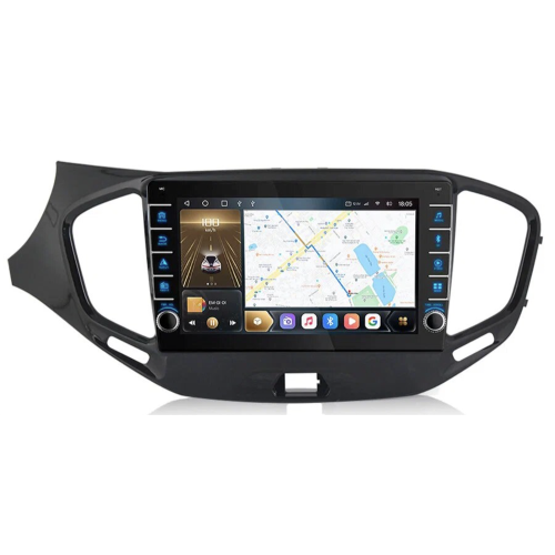 Штатная магнитола CarMedia OL-9061-P (с кнопками) для Lada Vesta 2015-2022 на Android 10.0