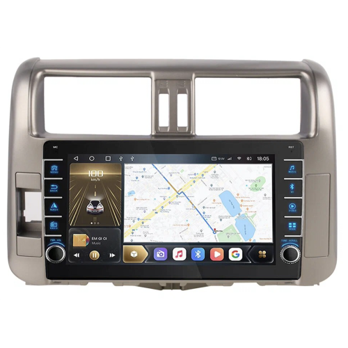 Штатная магнитола CarMedia OL-9613-D (с кнопками) для Toyota LC Prado 150 2009-2013 на Android 10.0