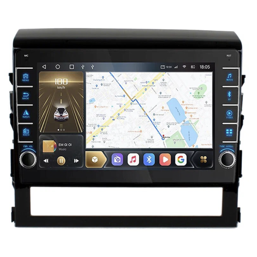 Штатная магнитола CarMedia OL-9618-D (с кнопками) для Toyota LC 200 2015-2021 на Android 10.0