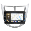 Штатная магнитола CarMedia OL-9707-F (с кнопками) для Hyundai Solaris I 2011-2017 на Android 10.0