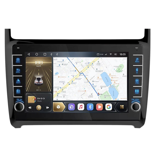 Штатная магнитола CarMedia OL-9903-D (с кнопками) для Volkswagen Polo 5 2009-2019 на Android 10.0