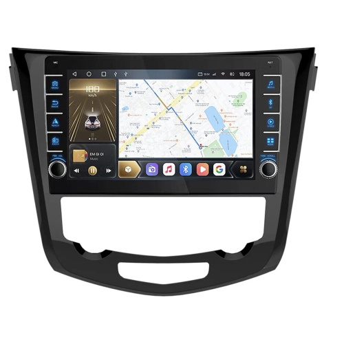 Штатная магнитола CarMedia OL-1668-P (с кнопками) для Nissan Qashqai II 2014-2017, X-Trail III (T32) 2015-2017 на Android 10.0