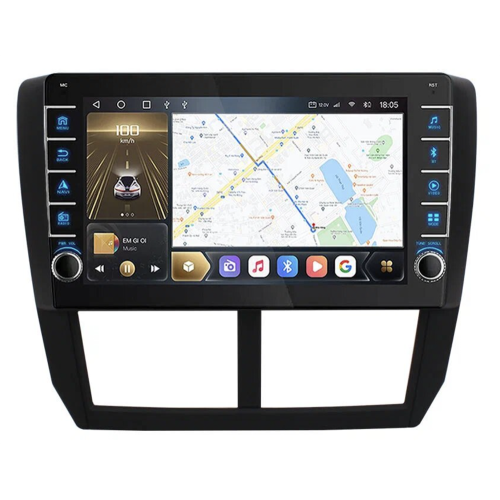 Штатная магнитола CarMedia OL-9512-F (с кнопками) для Subaru Forester III 2008-2013, Impreza III 2007-2013 на Android 10.0