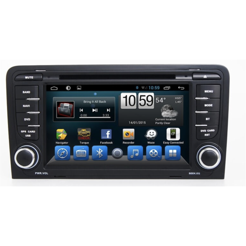 Штатная магнитола CarMedia KR-7008-T8 для AUDI A3/S3/RS3 2003-2011 на Android 9.0