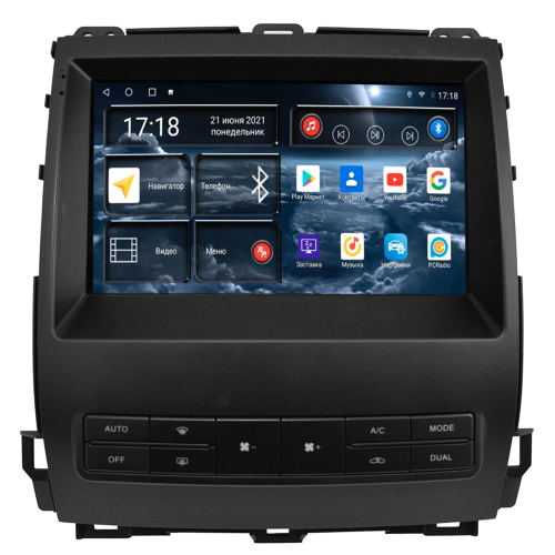 Штатная магнитола Redpower 71282 для Lexus GX470 2002-2009 топовые комплектации на Android 10.0