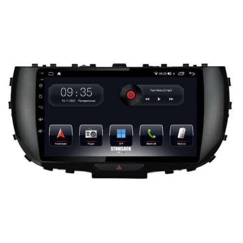 Штатная магнитола Stonelock KIA923MB 6/128 ГБ для Kia Soul III 2019-2024 на Android 10.0