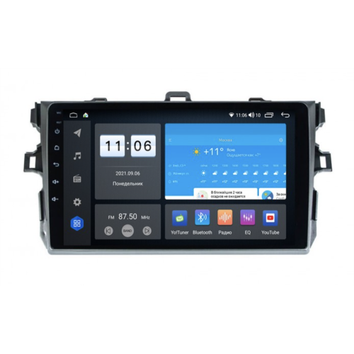 Штатная магнитола Vomi ZX351R9-7862-LTE-4-64 для Toyota Corolla 2006-2013 (E150) на Android 10.0