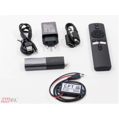 Потолочный монитор на Android AVS117 (серый) + Xiaomi Mi TV Stick + AV1252DC