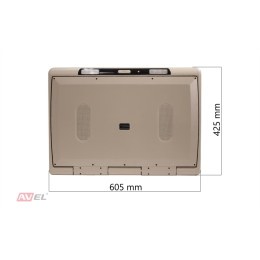 Потолочный монитор на Android AVS2230MPP (бежевый) + Xiaomi Mi TV Stick + AV1252DC