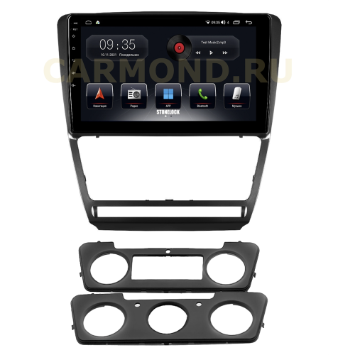 Штатная магнитола Stonelock SK1012MB8 2/32 ГБ для Skoda Octavia II (A5) 2004-2013 на Android 10.0