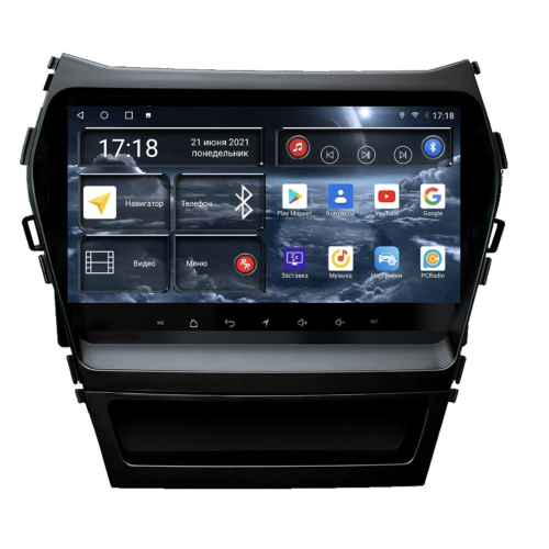 Штатная магнитола Redpower 71208 для Hyundai Santa Fe III 2012-2019 с штатной навигацией на Android 10.0