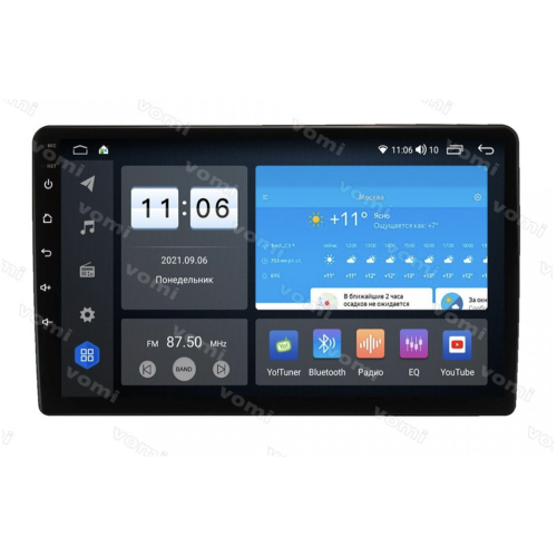 Штатная магнитола Vomi ZX560R9-9863-LTE для Volkswagen Touareg 2002-2010 парящий экран на Android 10.0