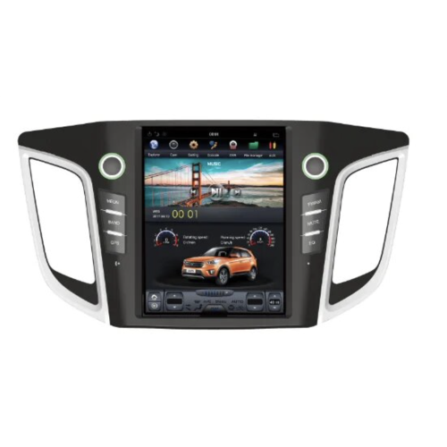 Магнитола Тесла CarMedia FC-1105-32-DSP Tesla-Style для Hyundai Creta 2016-2021 на Android 9.0