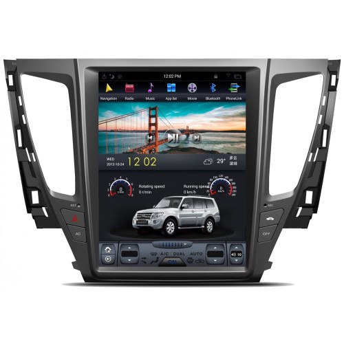 Магнитола Тесла CarMedia FC-1236-32-DSP Tesla-Style для Mitsubishi Pajero Sport III, L200 V 2015-2021 на Android 9.0