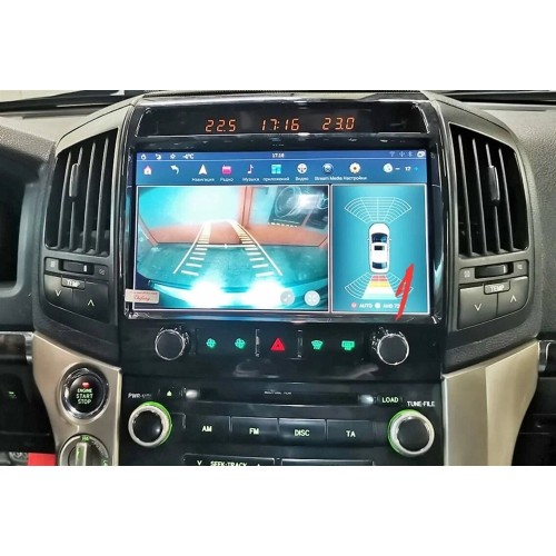 Магнитола Тесла CarMedia FC-6025H-32-DSP Tesla-Style для Toyota Land Cruiser 200 2007-2015 top на Android 9.0