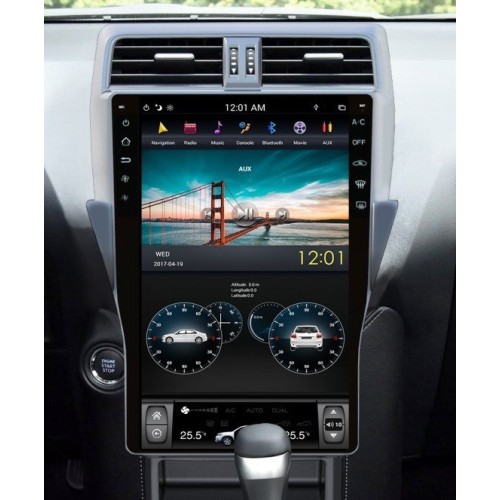 Магнитола Тесла CarMedia FC-1805-32-DSP Tesla-Style для Toyota Land Cruiser Prado 150 2017-2020 на Android 9.0