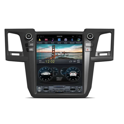 Магнитола Тесла CarMedia ZF-1257-DSP Tesla-Style для Toyota Hilux 2011-2015 на Android 9.0