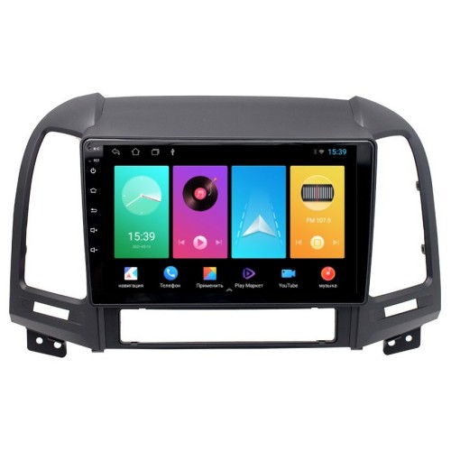 Магнитола FarCar D008M для Hyundai Santa Fe II 2005-2012 серебро на Android 8.1