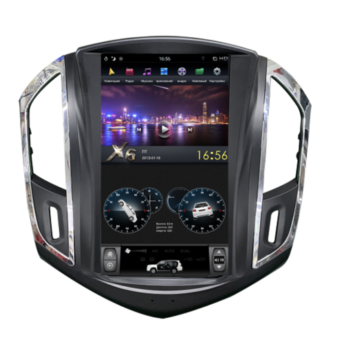 Магнитола Farcar ZF261 Tesla Style для Chevrolet Cruze 2013+ на Android 8.1
