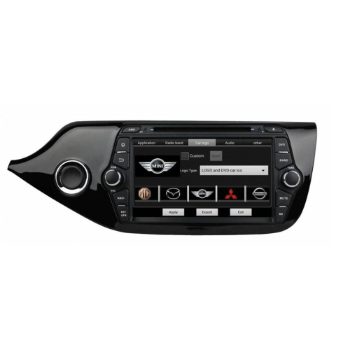 Штатная магнитола CarMedia KD-8055-P5 для Kia Ceed II 2012-2018 (рамка глянец) на Android 9.0