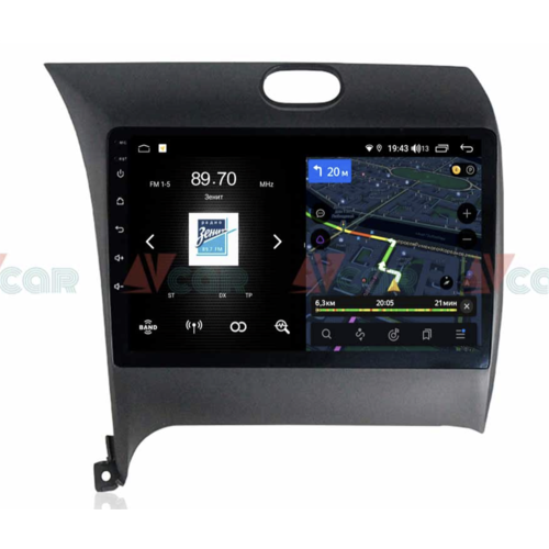 Штатная магнитола VAYCAR 09V4 4/64 ГБ для KIA Cerato III 2013-2018 на Android 10.0