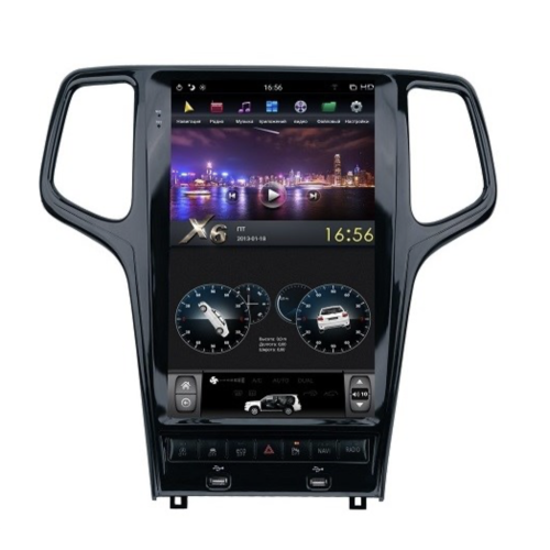 Магнитола Farcar ZF2010 Tesla Style для Jeep Grand Cherokee 2014-2022 на Android 9.0