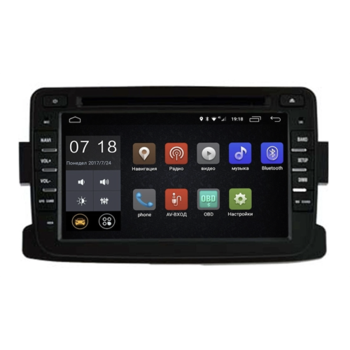 Штатная магнитола LeTrun 1952 Renault Duster, Sandero II, Logan II, Kaptur Android 6.0.1 (4G LTE 2GB)