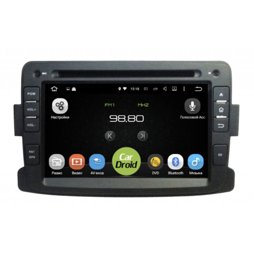 Штатная магнитола Roximo CarDroid RD-3001D для Renault Duster, Sandero, Logan 2, 2011-2022 (Android 9.0) DSP