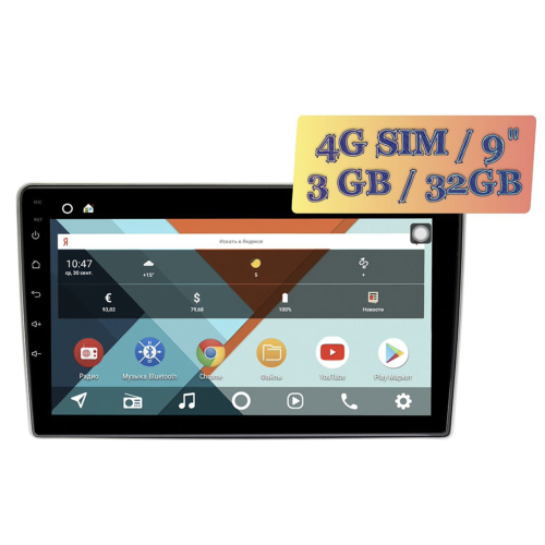 Wide Media KS9101QR-3/32 4G-SIM для Citroen C2, C3 I, C3 Picasso, Berlingo II, Jumpy II Android 10.0
