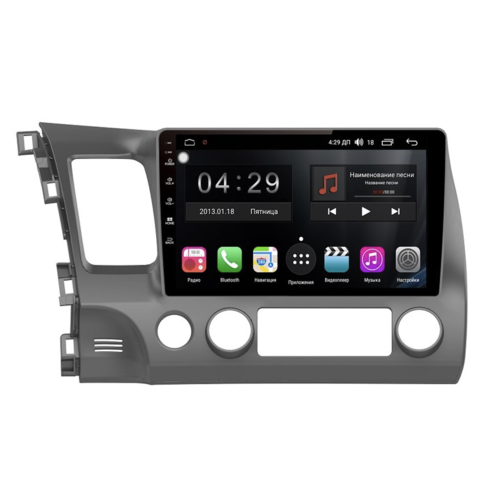 Магнитола Farcar RG044R (S300) для Honda Civic 7 (VII) 2003-2005, Civic 8 (VIII) 2006-2012 на Android 9.0