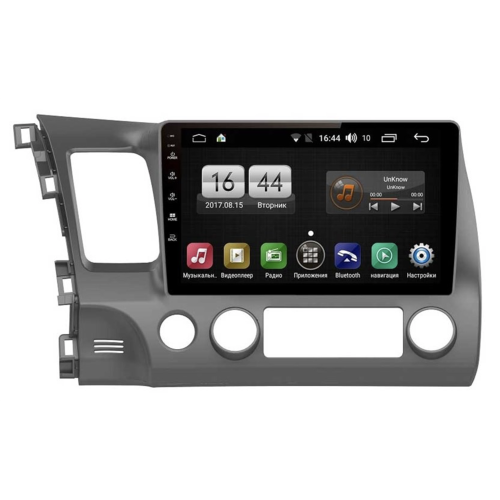 Магнитола FARCAR LX044R (S195) для Honda Civic 7, 8 2003-2012 на Android 8.1