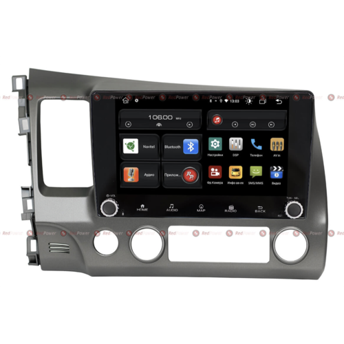 Штатная магнитола Redpower 61024 KNOB для Honda Civic 8 (VIII) 2006-2012 на Android 10.0
