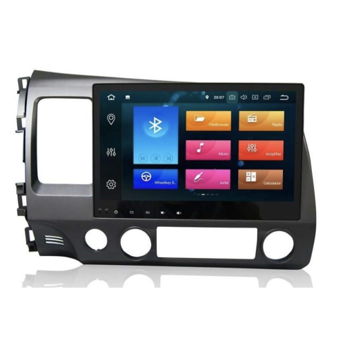 Штатная магнитола CarMedia KD-1057-P5 для Honda Civic VIII 2006-2011 на Android 9.0