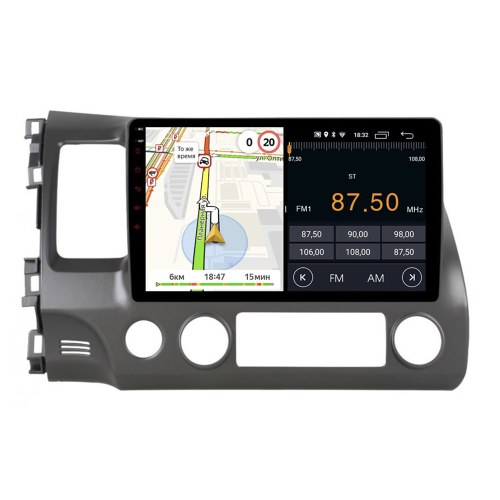 Штатная магнитола Parafar для Honda Civic 8 (VIII) 2006-2011 на Android 10.0 (PF044LTX)