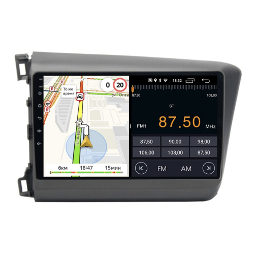 Штатная магнитола Parafar для Honda Civic 2012-2016 на Android 10.0 (PF132LTX)