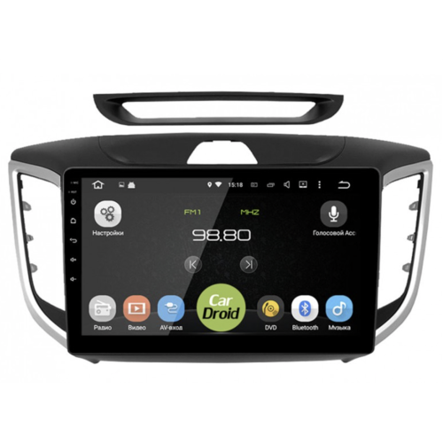 Штатная магнитола Roximo CarDroid RD-2010F-M17 Hyundai Creta 2016-2021 (Android 10.0) DSP, Комплектация со штатной камерой, без навигации