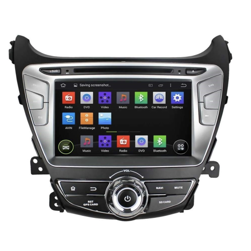 Штатная магнитола CarMedia KD-8054-P6 для Hyundai Elantra 2013+ на Android 9.0