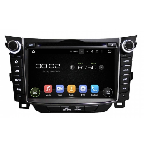 Штатная магнитола CarMedia KD-7028-P5-32 для Hyundai i30 2012+ на Android 10.0