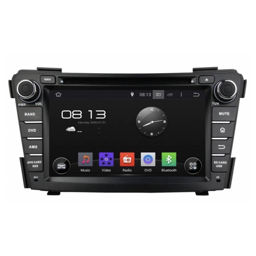 Штатная магнитола CarMedia KD-7029-P6 для Hyundai i40 2011+ на Android 9.0