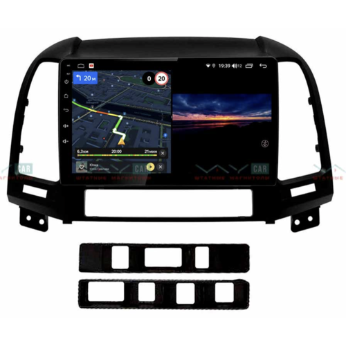 Штатная магнитола VAYCAR 09V3 3/32 ГБ для Hyundai Santa Fe III 2005-2012 на Android 10.0